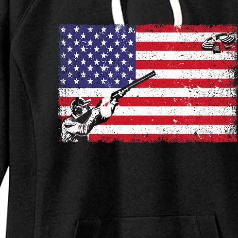 Best Trap Shooting Skeet Shooting Clay Target Women's Fleece Hoodie