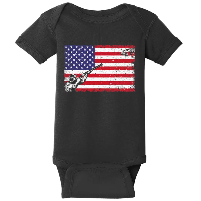 Best Trap Shooting Skeet Shooting Clay Target Baby Bodysuit