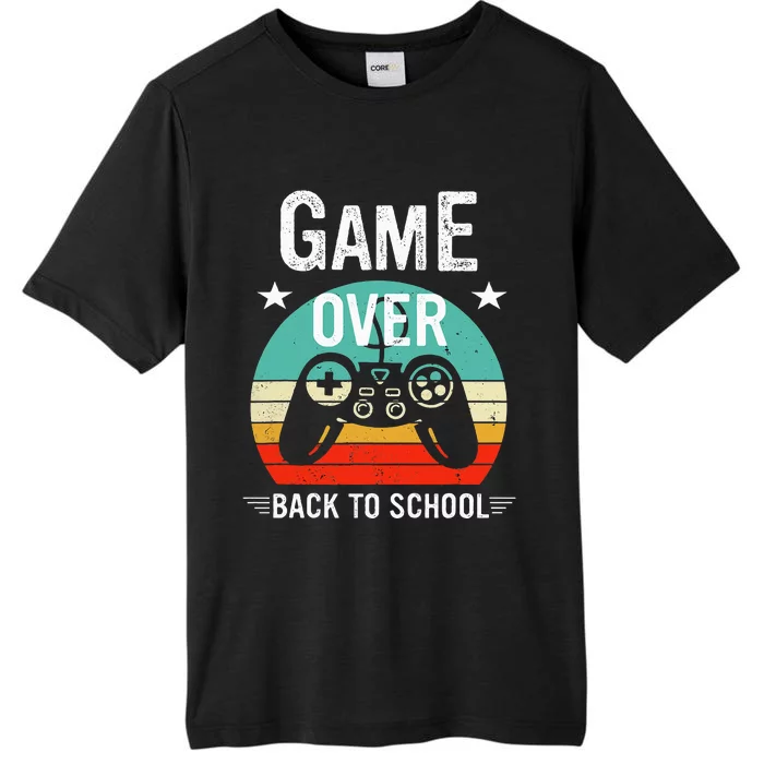 Back To School Game Over First Day Of School Funny Gamer ChromaSoft Performance T-Shirt