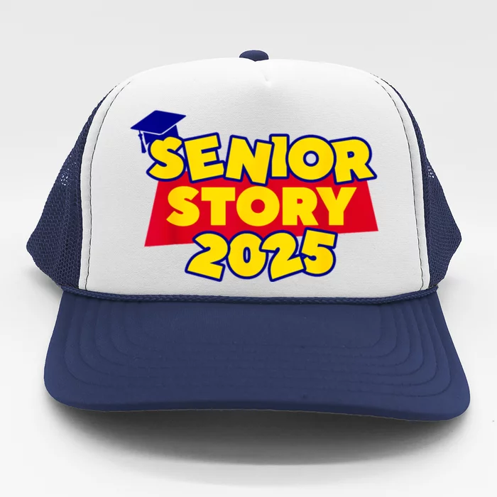 Back To School 2025 Grade Senior 2025 Story Class Of 2025 Trucker Hat