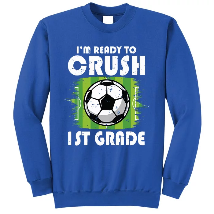 Back To School First Day Of 1st Grade Soccer Sweatshirt