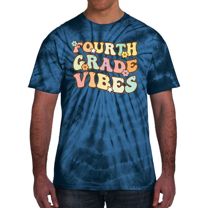 Back To School Fourth Grade Vibes Student Teacher Women Tie-Dye T-Shirt