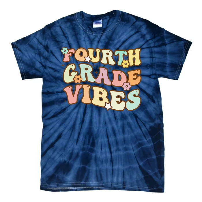 Back To School Fourth Grade Vibes Student Teacher Women Tie-Dye T-Shirt