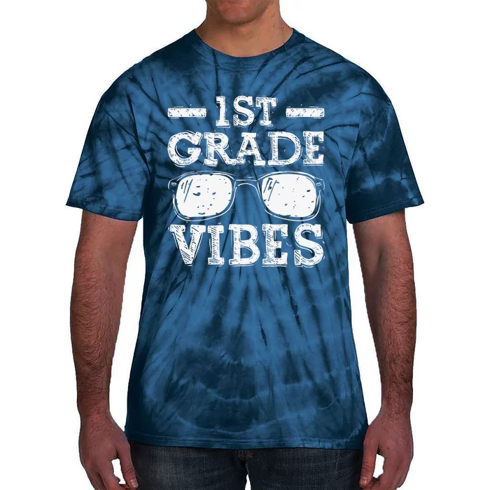 Back To School 1st Grade Vibes, First Day Teacher Tie-Dye T-Shirt