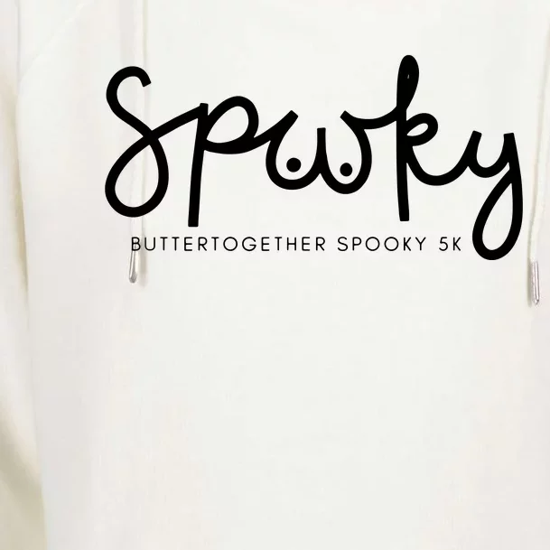 Butter Together Spooky 5k Womens Funnel Neck Pullover Hood