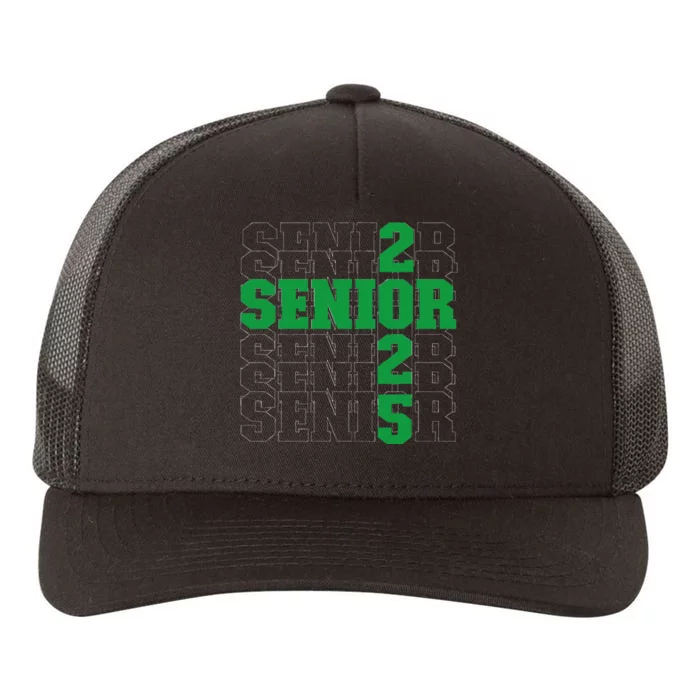 Back To School Officially A Senior Green Senior 2025 Yupoong Adult 5-Panel Trucker Hat