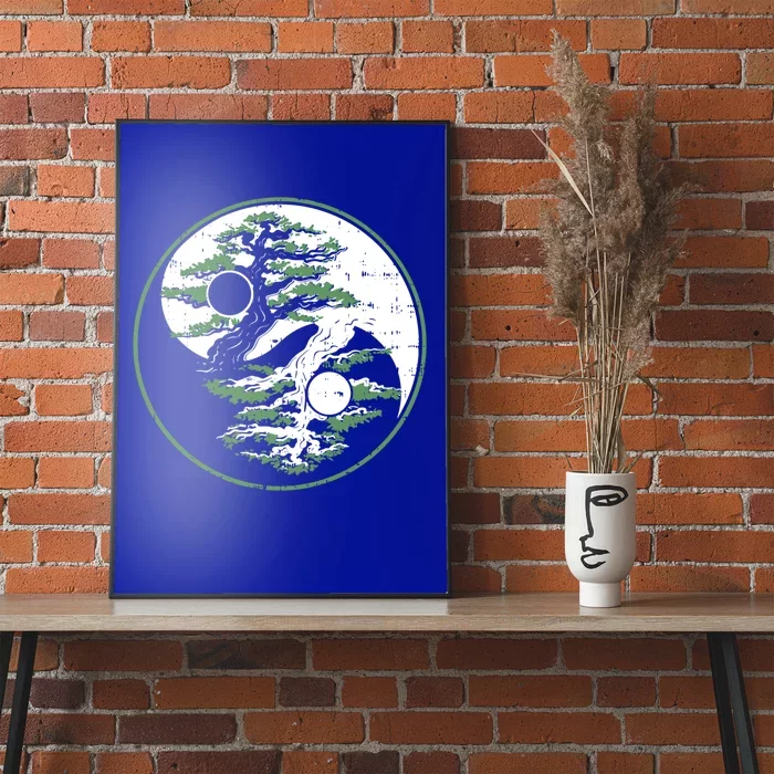 Bonsai Tree Spiritual Yin Yang Yoga Zen Meditation Gift Poster