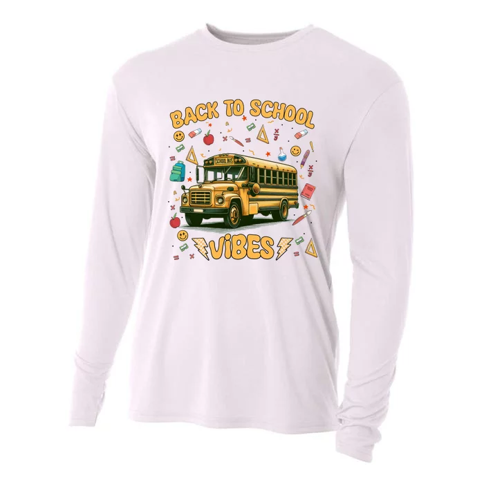 Back To School Vibes Gift Cooling Performance Long Sleeve Crew