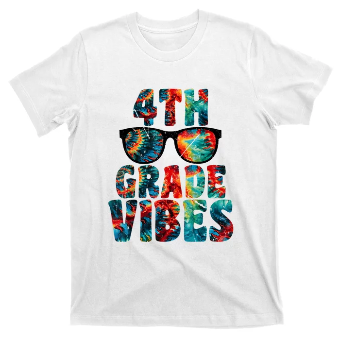 Back To School 4th Grade Vibes First Day Teacher T-Shirt