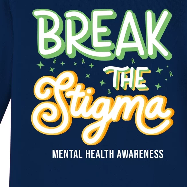 Break The Stigma Mental Health Awareness Baby Long Sleeve Bodysuit