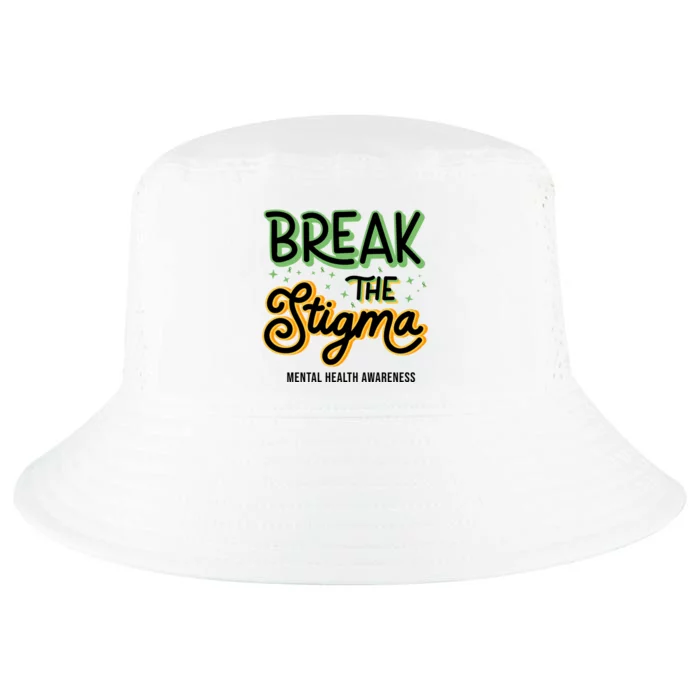 Break The Stigma Mental Health Awareness Cool Comfort Performance Bucket Hat