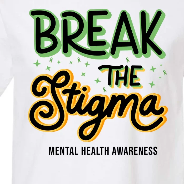 Break The Stigma Mental Health Awareness Garment-Dyed Heavyweight T-Shirt