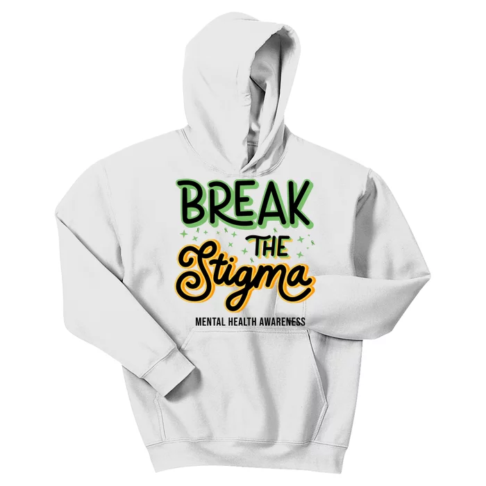 Break The Stigma Mental Health Awareness Kids Hoodie