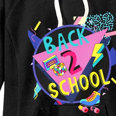 Back To School 90s Teacher Back 2 School 1st Day Of School Women's Fleece Hoodie