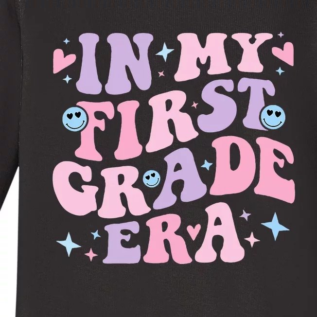 Back to School My First Grade Era Teacher Baby Long Sleeve Bodysuit