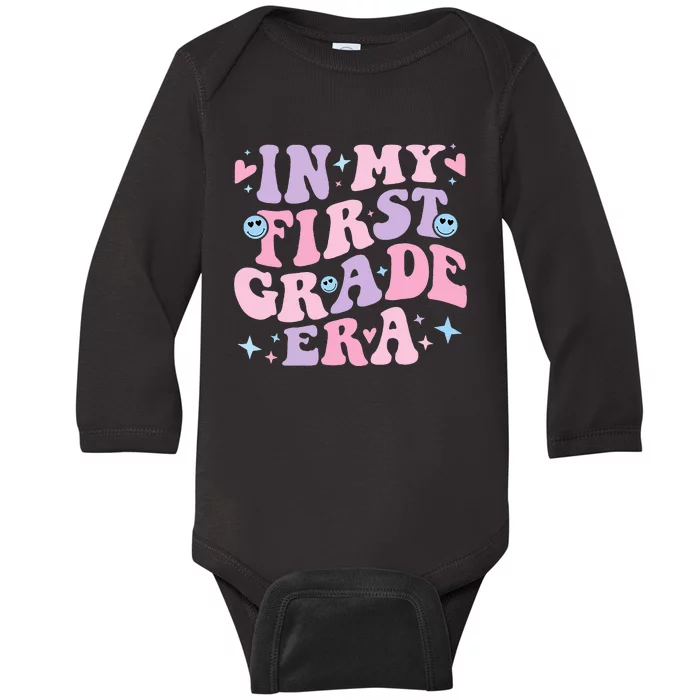 Back to School My First Grade Era Teacher Baby Long Sleeve Bodysuit