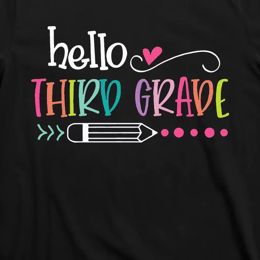 Back To School Hello Third 3rd Grade T-Shirt