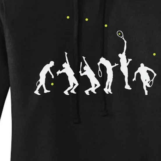 Big Tennis Serve Tennis Silhouette Big Serve Women's Pullover Hoodie