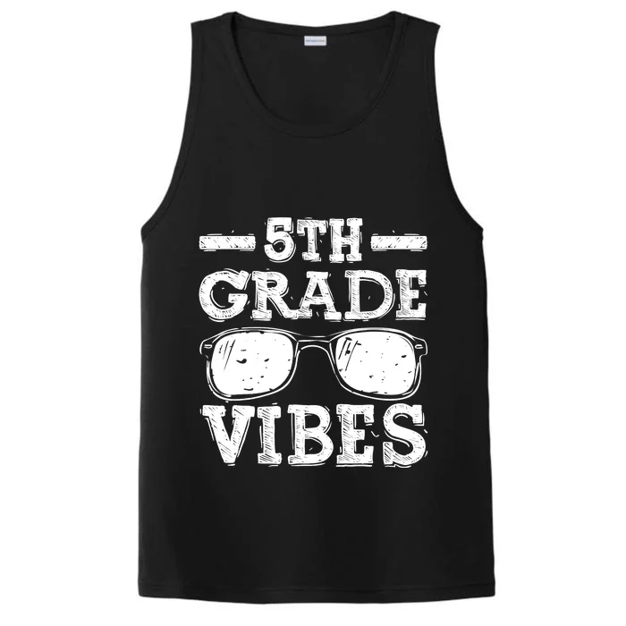 Back To School 5th Grade Vibes, First Day Teacher Performance Tank