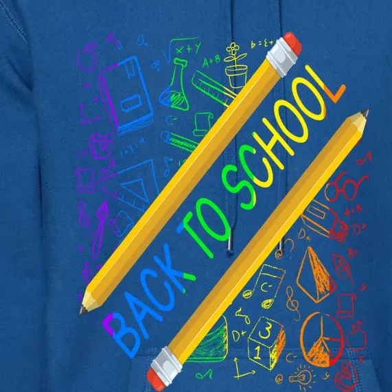 Back To School Happy First Day Of School Teachers Gift Premium Hoodie