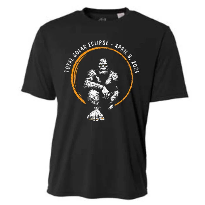 Bigfoot Total Solar Eclipse April 8 2024 Totality Cooling Performance Crew T-Shirt