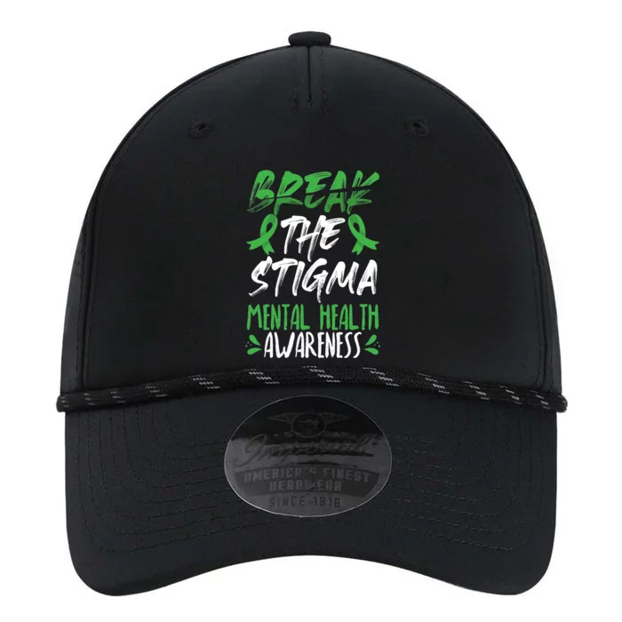 Break The Stigma Green Mental Health Awareness Performance The Dyno Cap