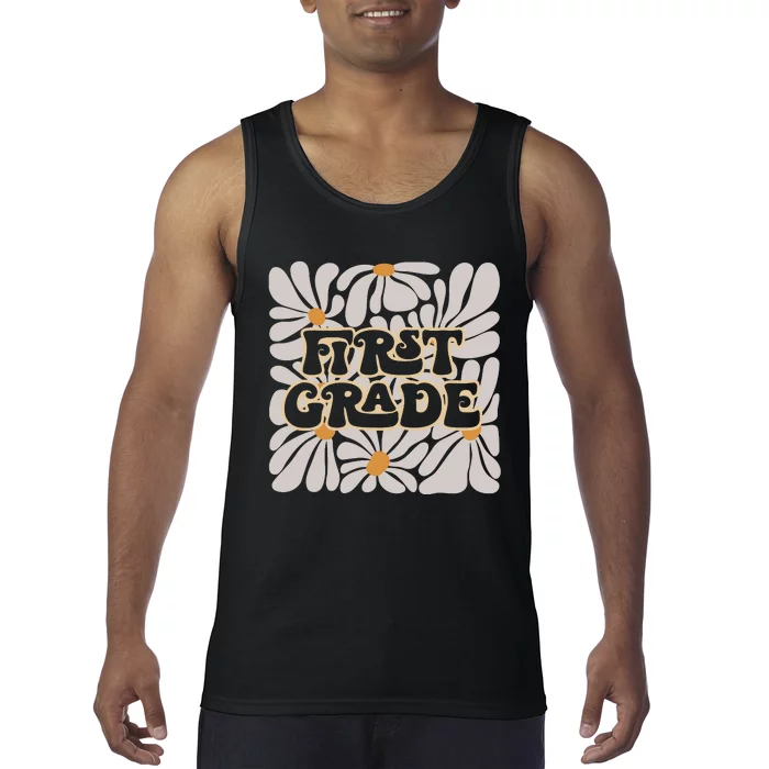 Back To School First Grade Tank Top