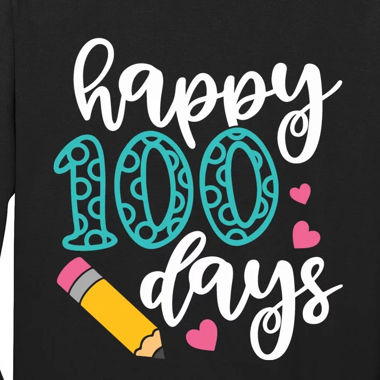 Back To School 100 Days Of School Tall Long Sleeve T-Shirt