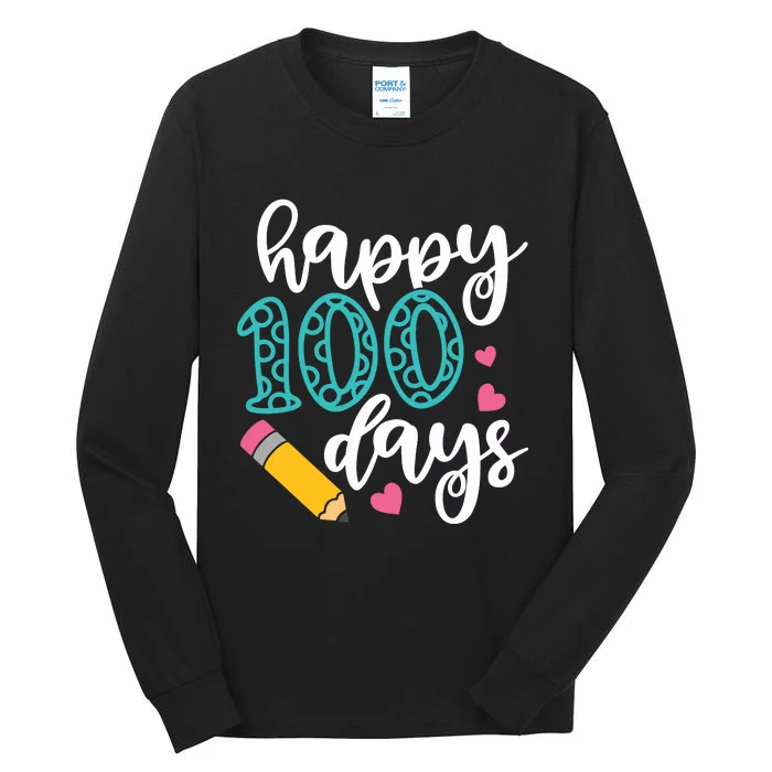 Back To School 100 Days Of School Tall Long Sleeve T-Shirt