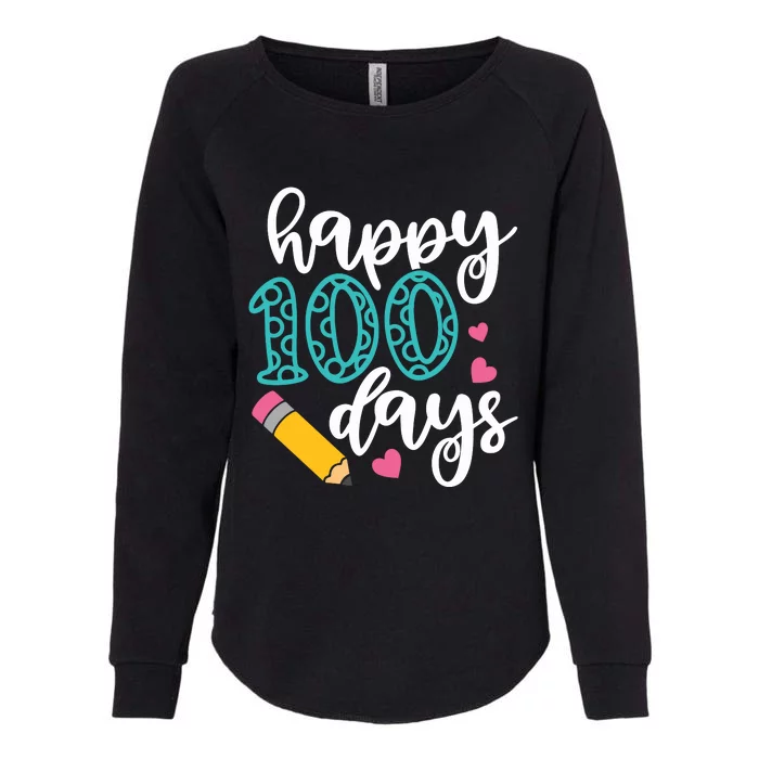 Back To School 100 Days Of School Womens California Wash Sweatshirt