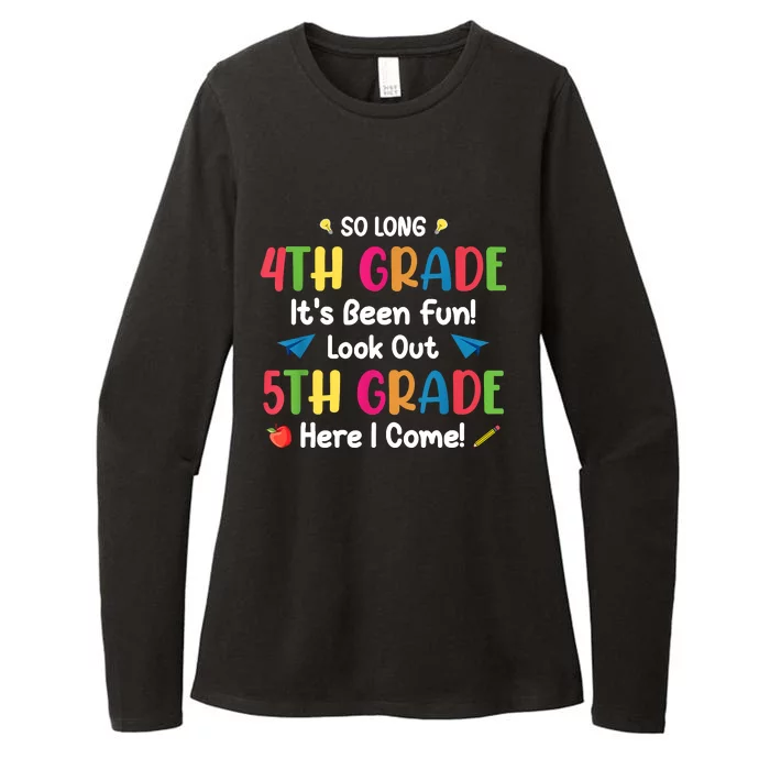 Back To School Funny So Long 4th Grade 5th Grade Here I Come Womens CVC Long Sleeve Shirt