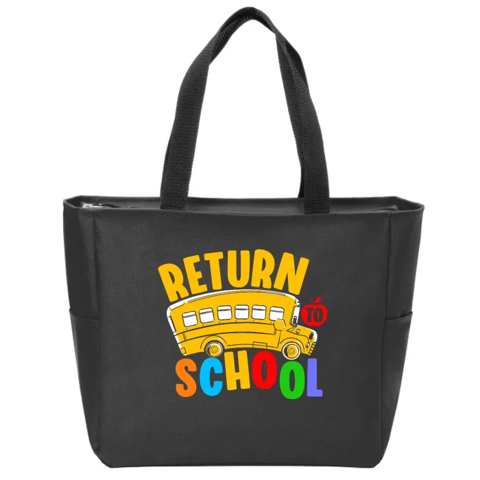 Back To School Return School Zip Tote Bag