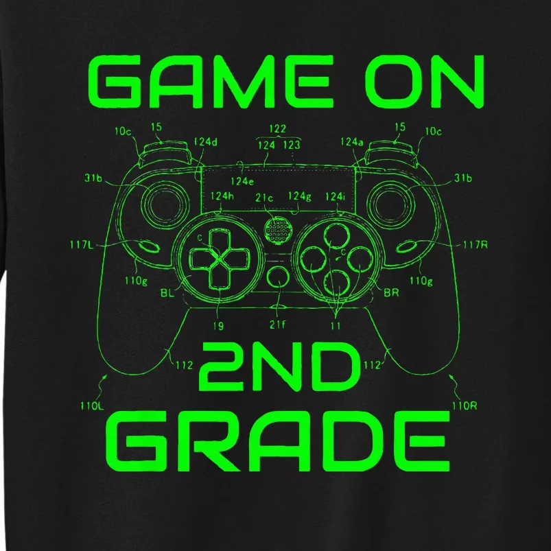 Back To School Game On 2nd Grade Funny Gamer Sweatshirt