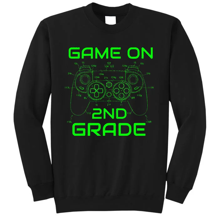 Back To School Game On 2nd Grade Funny Gamer Sweatshirt