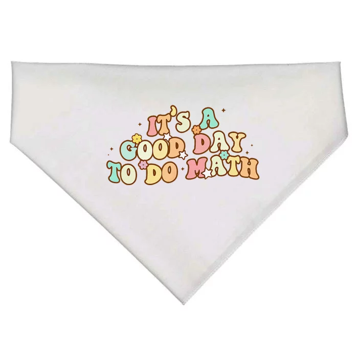 Back To School Its A Good Day To Do Math Teachers Women Gift USA-Made Doggie Bandana