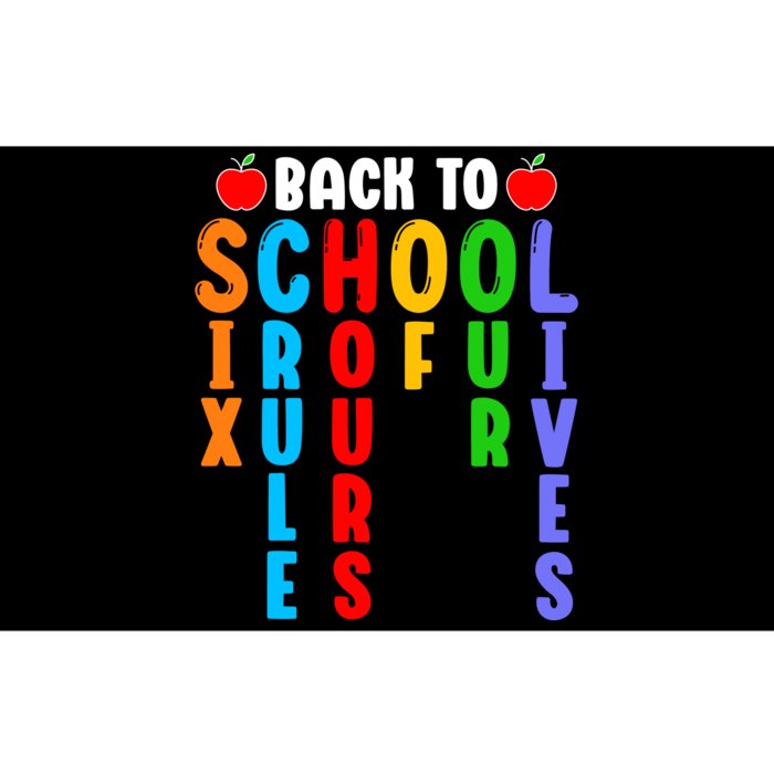 Back To School Six Crule Hours Of Our Lives Teacher Bumper Sticker