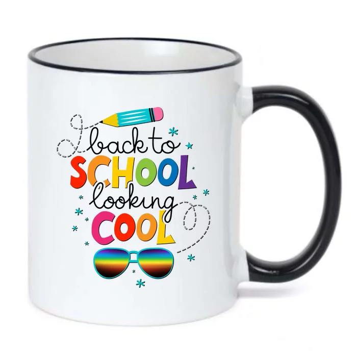 Back To School Looking Cool Black Color Changing Mug