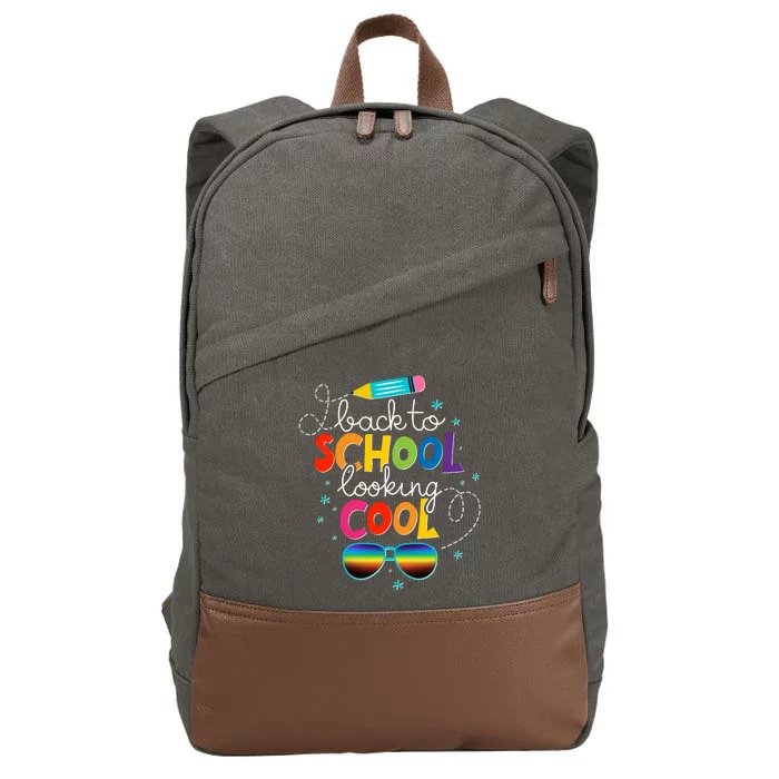 Back To School Looking Cool Cotton Canvas Backpack