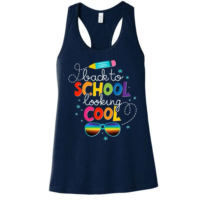 Back To School Looking Cool Women's Racerback Tank