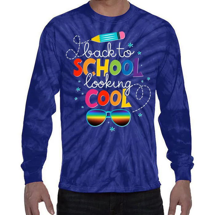 Back To School Looking Cool Tie-Dye Long Sleeve Shirt