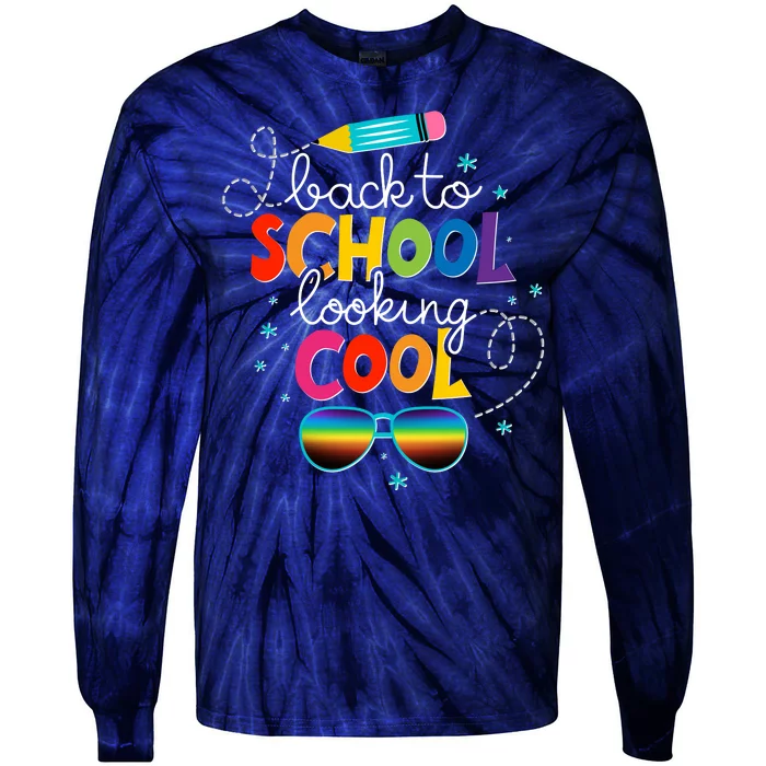 Back To School Looking Cool Tie-Dye Long Sleeve Shirt