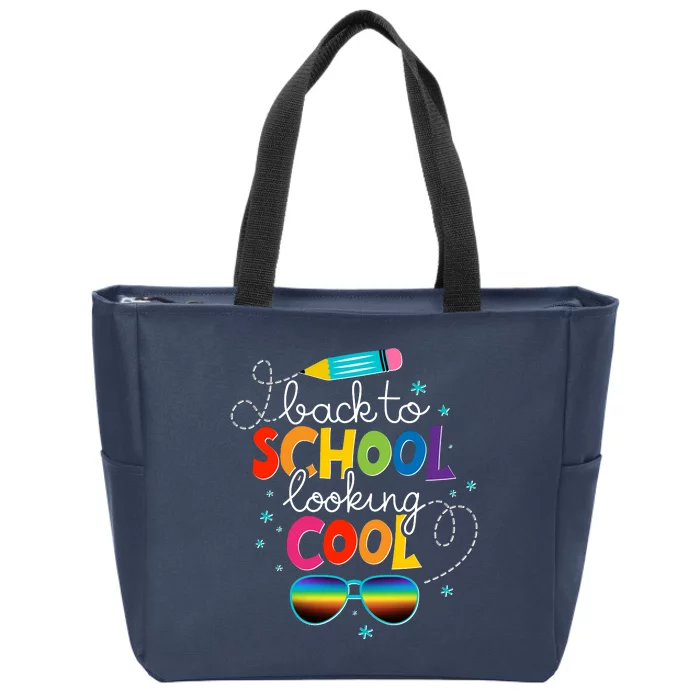 Back To School Looking Cool Zip Tote Bag