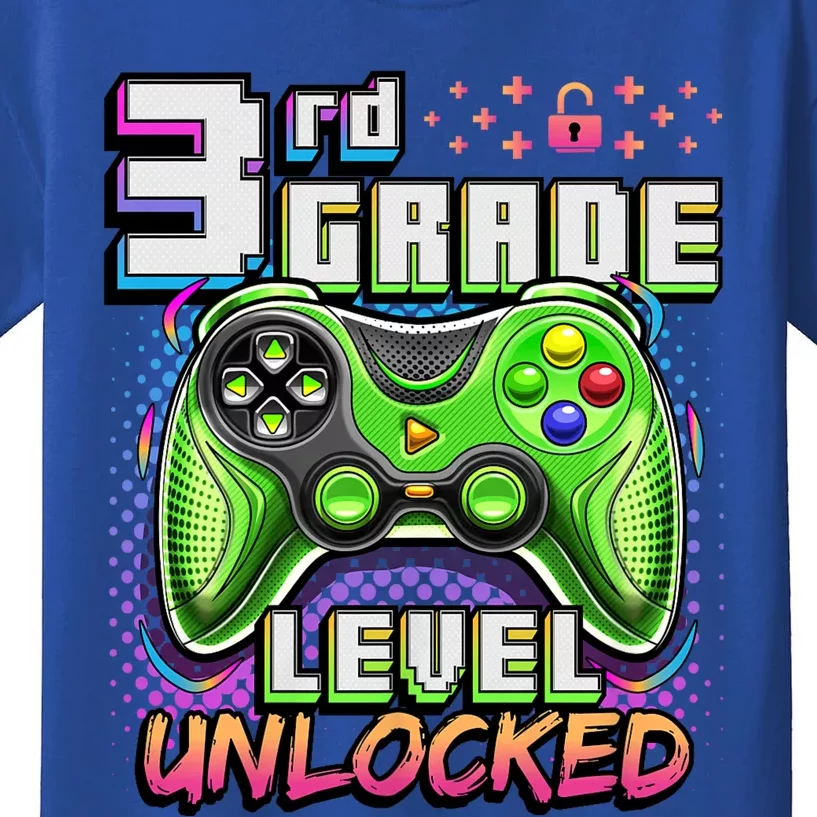 Back To School 3rd Grade Gamer First Day School Level Kids T-Shirt