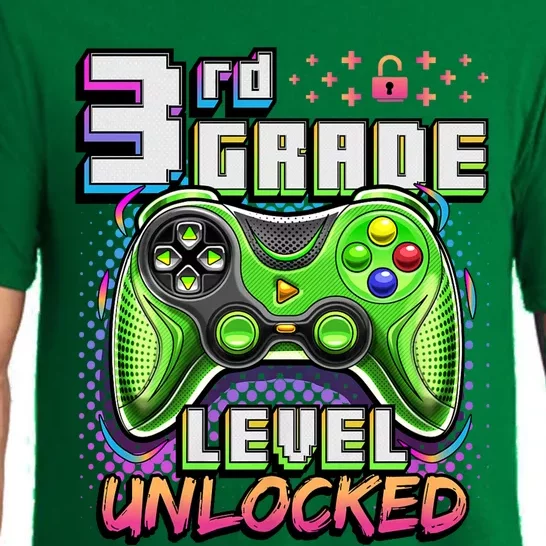 Back To School 3rd Grade Gamer First Day School Level Pajama Set