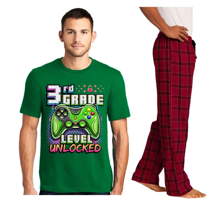 Back To School 3rd Grade Gamer First Day School Level Pajama Set