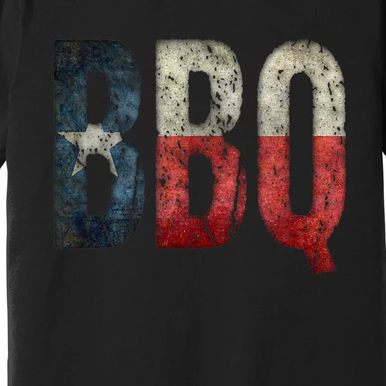 BBQ Texas State Flag Barbecue Premium T-Shirt