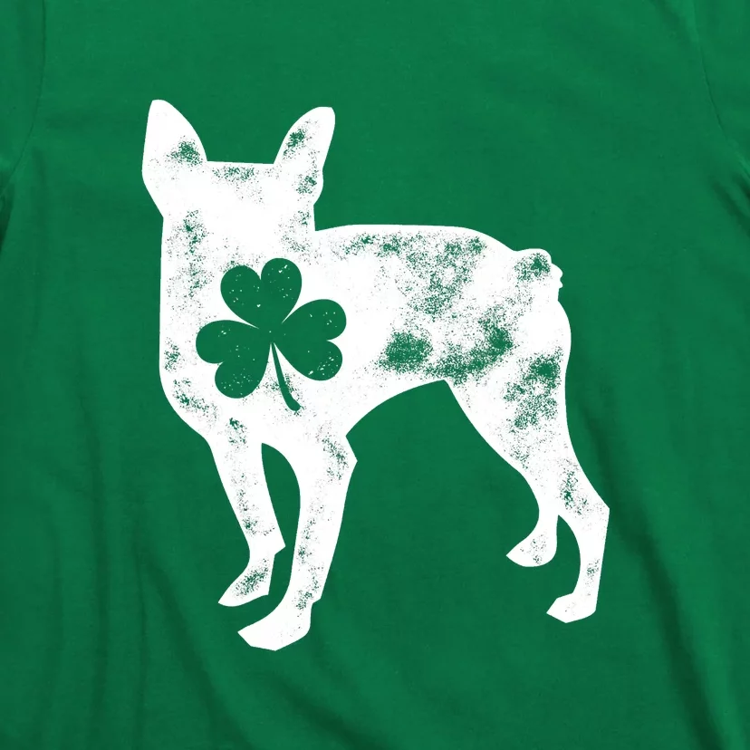 Boston Terrier St Patricks Day Men Women Shamrock Dog Lover T-Shirt