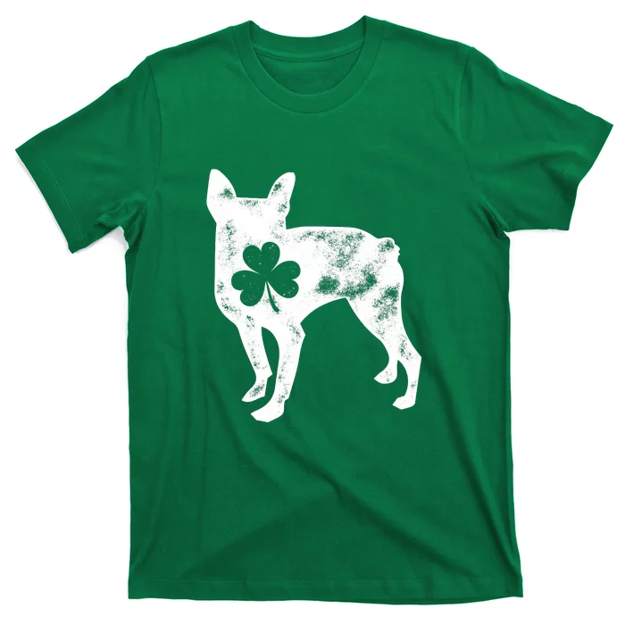 Boston Terrier St Patricks Day Men Women Shamrock Dog Lover T-Shirt