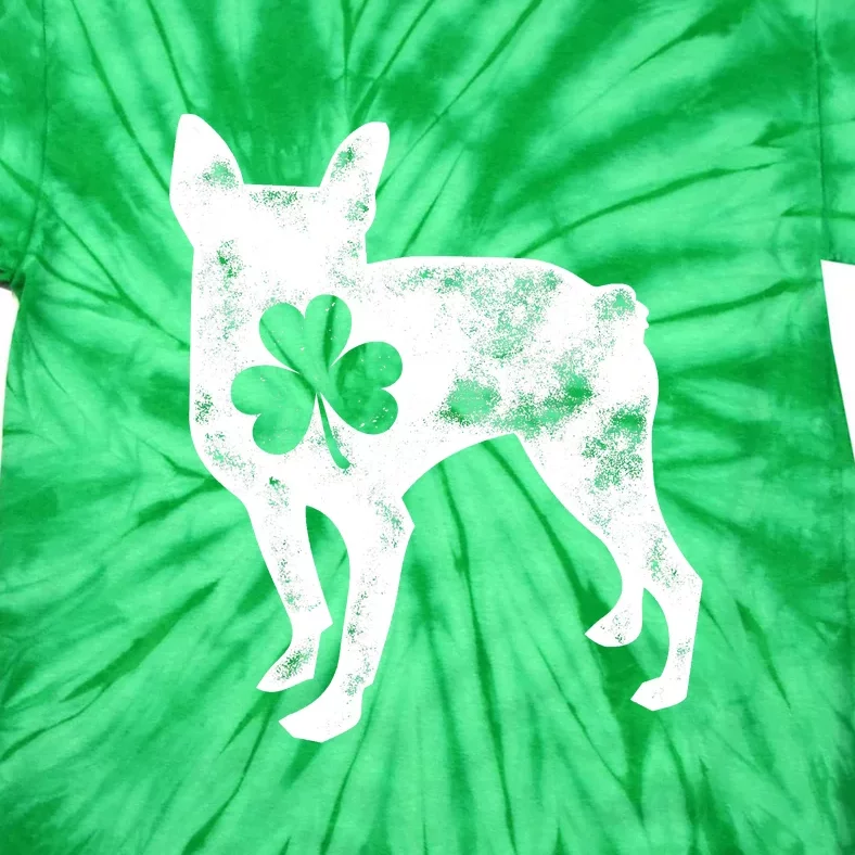 Boston Terrier St Patricks Day Men Women Shamrock Dog Lover Tie-Dye T-Shirt