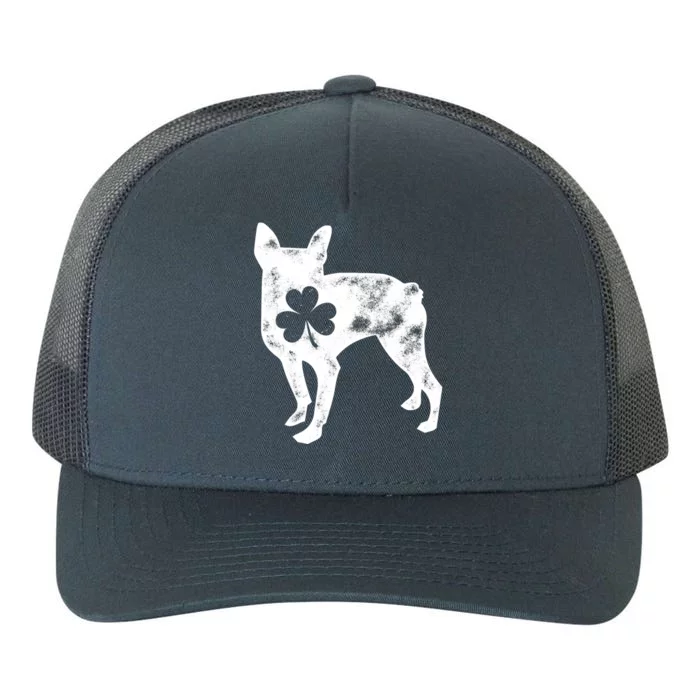 Boston Terrier St Patricks Day Men Women Shamrock Dog Lover Yupoong Adult 5-Panel Trucker Hat